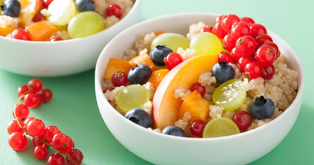 Creamy Quinoa Fruit Salad with Yogurt