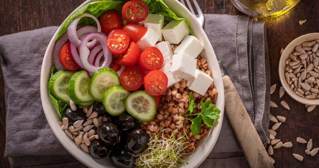 Roasted Asparagus and Red Pepper Farro Salad